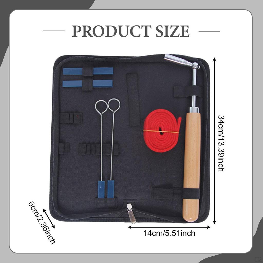 7x Набор для настройки пианино Инструмент для приглушения с кейсом Ремонтные аксессуары Набор инструментов для настройки Ключ