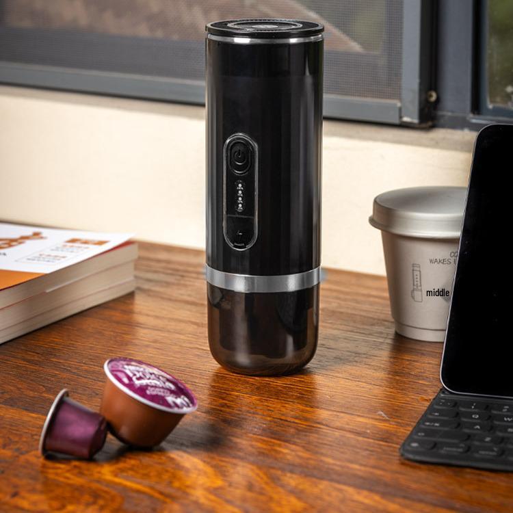 Portable Wireless Espresso Machine for Cars: Fully Automatic Italian Capsule Coffee Maker