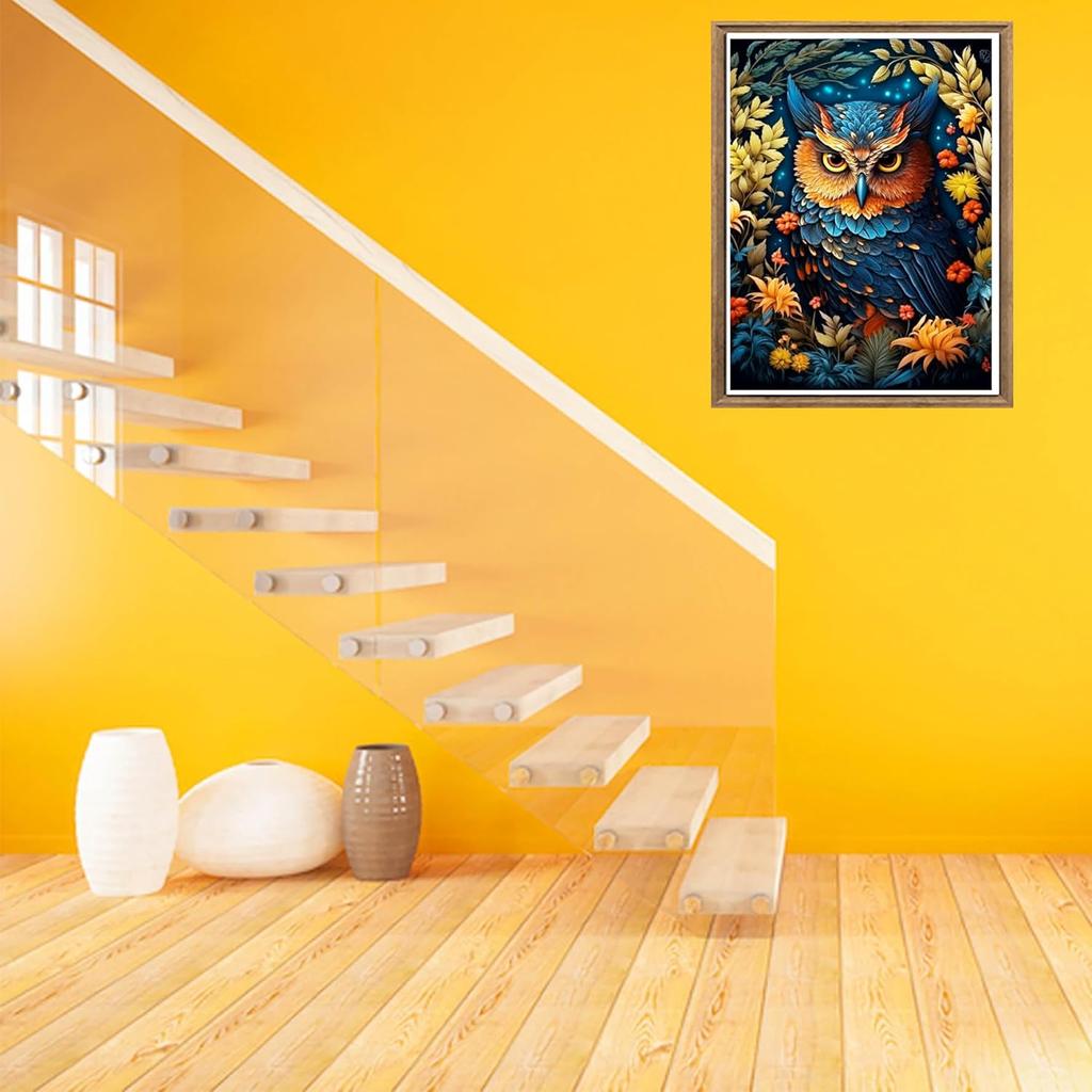 5D Набор алмазной живописи для взрослых Синий Орел, Полный алмазный животных DIY Набор для вышивания стразами Краска с алмазным искусством Украшение домашней стены