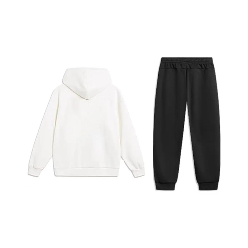 Li-Ning Цветной логотип, принт с буквами, модный, удобный, универсальный флисовый худи-пуловер, повседневный спортивный костюм YWDV375-1+AKLUA73-6