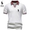 Ralph Lauren 2026 Лето Новый Мужской Повседневный Контрастный Поло-рубашка с Вышивкой Мужская Шерстяная Рубашка с Коротким Рукавом