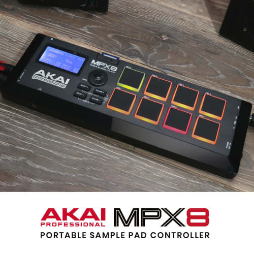 Akai Professional MPX8 Sampler with 8 Pads and SD Card Slot