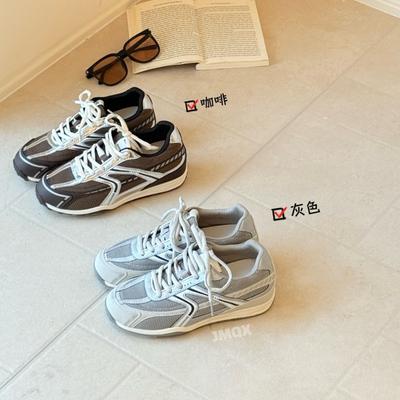 Кожаная платформа женская осень новая универсальная для улицы альпинизм бег