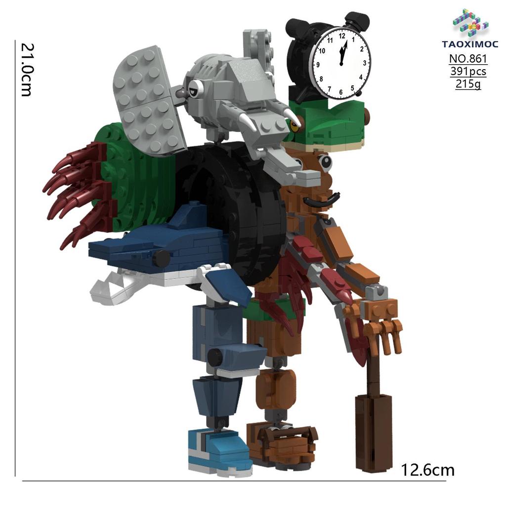 Cross-Border AI Fusion Monster Doll: Classic Mountains & Seas Stick Figure Assembly Toy for Kids