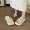 Stepping On Shit Slippers Women's Summer Wear 2025 New Internet Celebrity Popular Sandals Platform Versatile Two Wear Non-slip Sandals