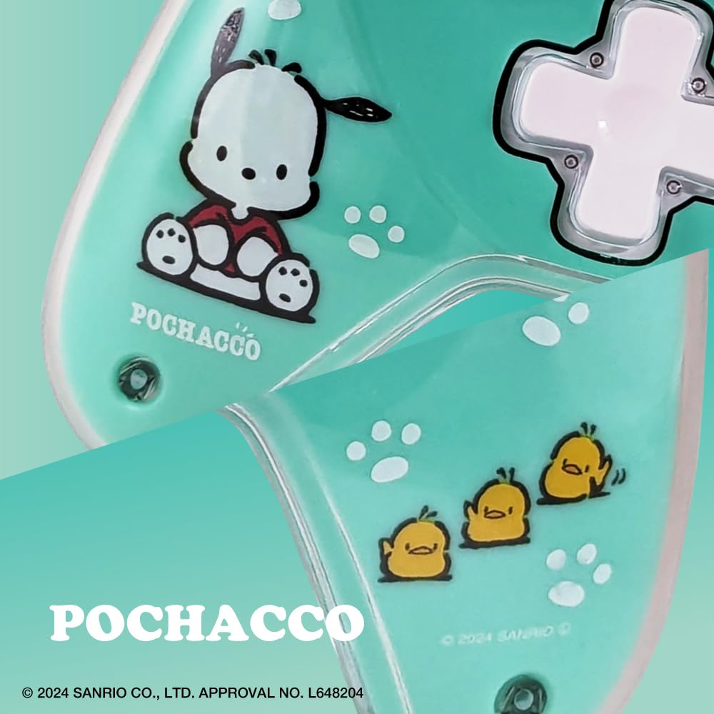 Беспроводной контроллер Allone Game Персонажи Sanrio Pochacco x 6 x Совместимый с EL Green Доступны как проводное, так и беспроводное подключение Персонаж Push Милый #Unipo