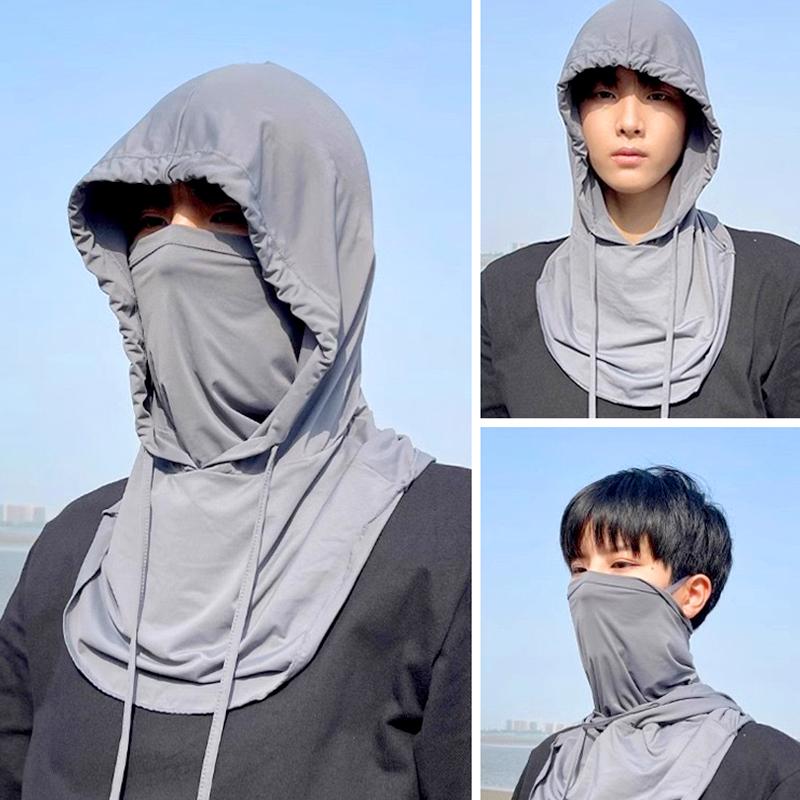 1 шт. маска для лица защита от солнца шея накидка на голову для езды на велосипеде на открытом воздухе модный мягкий дышащий анти-УФ солнцезащитный головной убор
