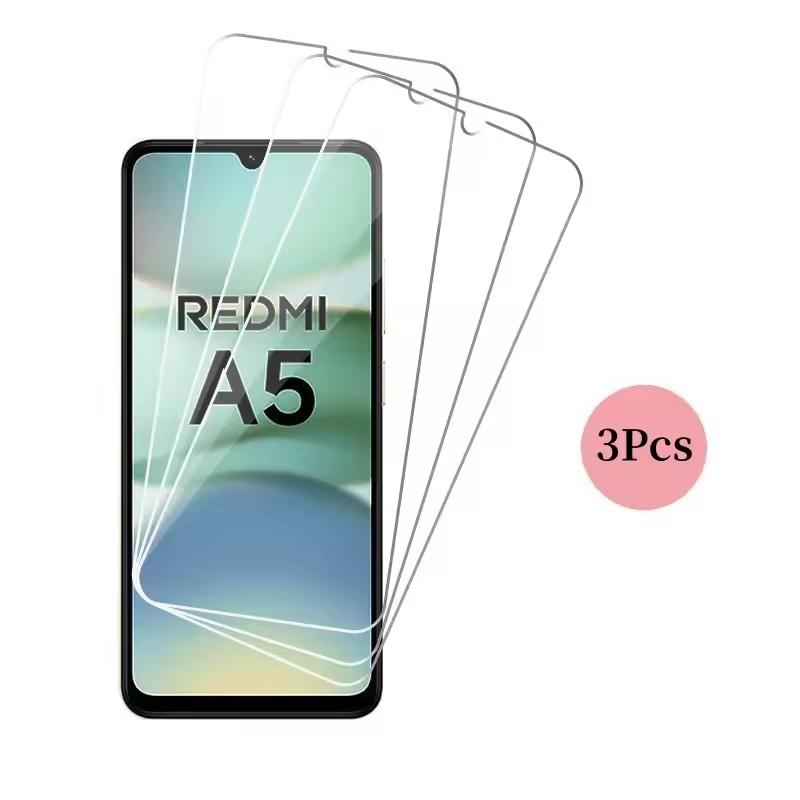 Набор из 3 защитных стекол для экрана Redmi A5 - HD-прозрачность, устойчивость к царапинам, простая установка