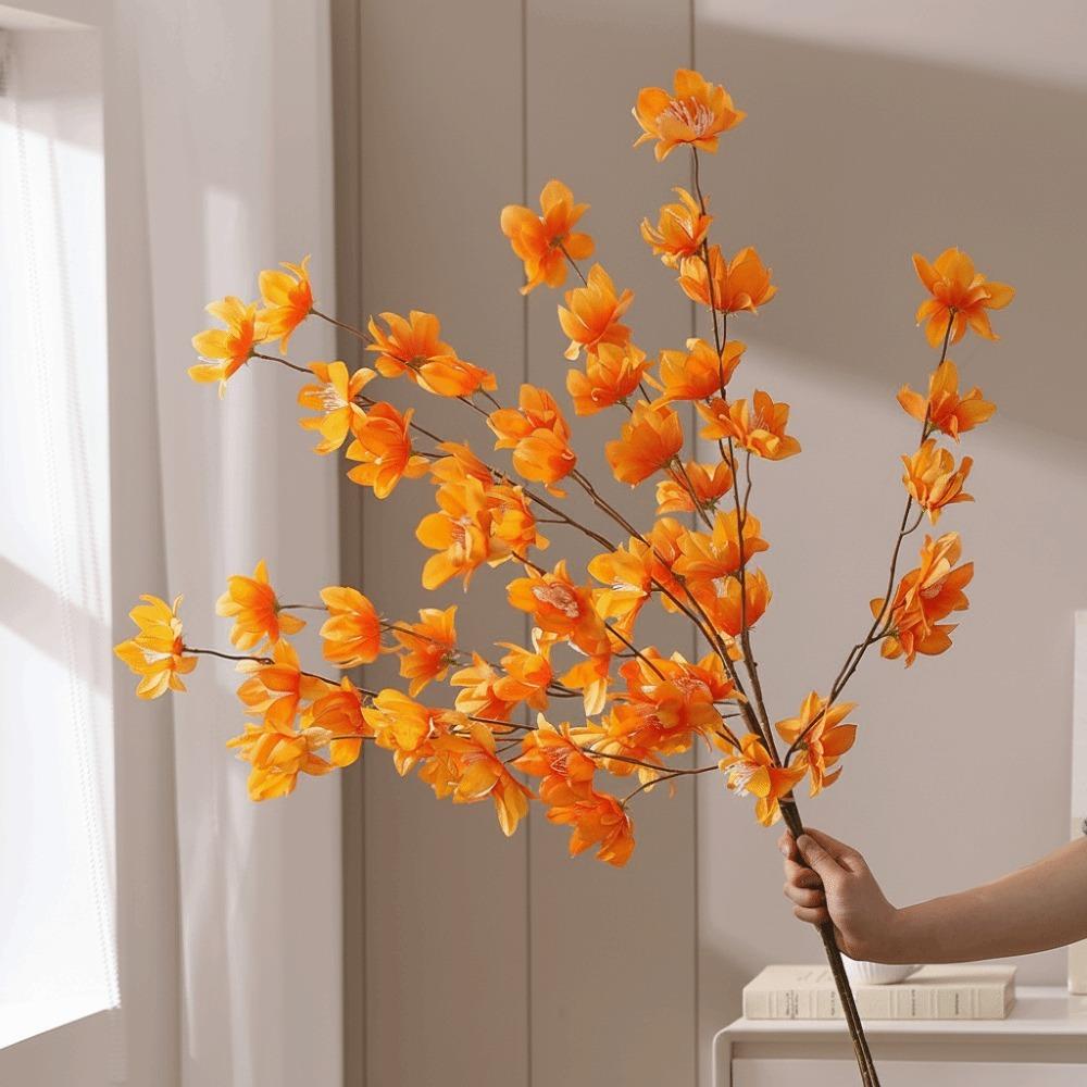 Artificial Design Fake Flowers Fake Material Flower Bouquets  Garden Decor