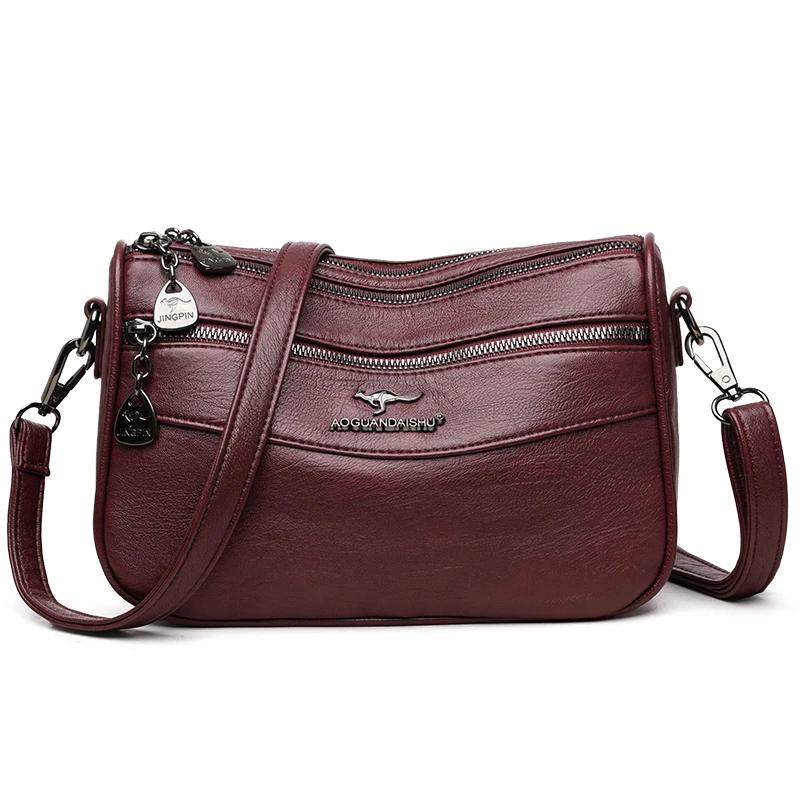 New Women's Crossbody Bag New Small Square Bag Trendy Fashion Casual Simple Double-deck Retro One Shoulder Messenger Bag