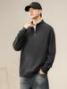 Men's Retro Half-Zip Hoodie: Trendy, Loose-Fit Stand Collar Pullover