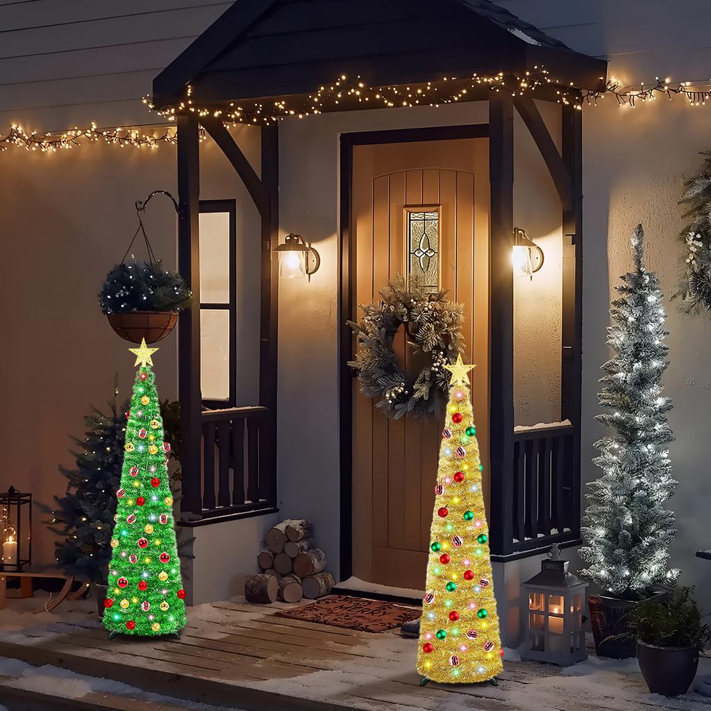 1,5 м/5 футов Подвесной шар Выдвижной Складной Волос Маддер Спираль Рождественская елка