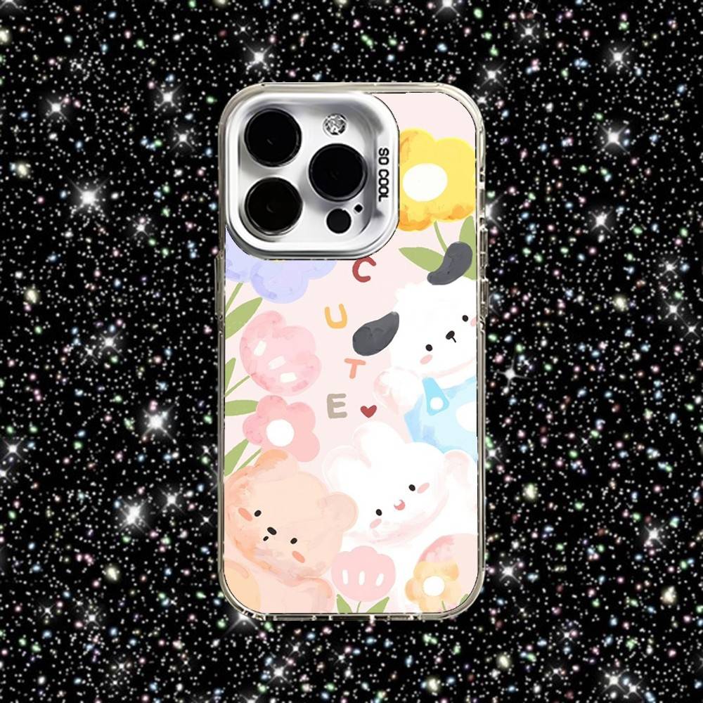 Чехол для телефона 'Счастливая собака', милый, для iPhone 16,15,14,13,12,11, Pro, XS, Max, Plus, Mini, SE, белый, конфетный, матовый, противоударный