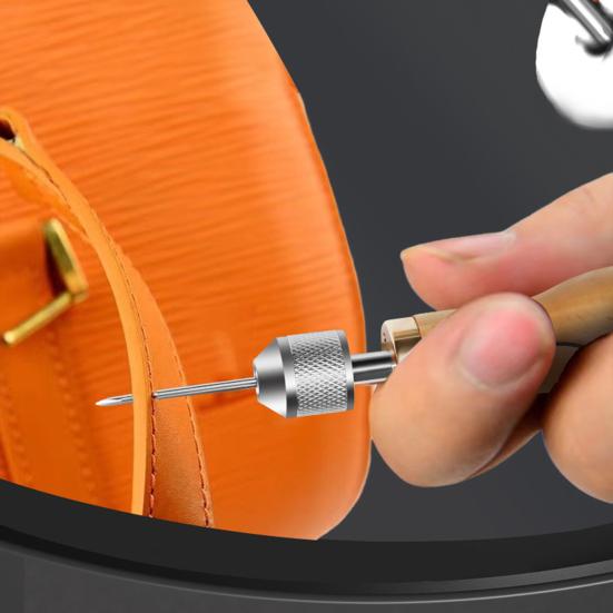 Набор шила для шитья кожи, ручной швея, набор инструментов для ремонта кожи с иглами, гаечный ключ, отвертка, ручной швейный инструмент для кожи, плотная ткань, кожа своими руками