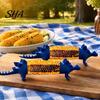 Safe Corn Forks Dinosaur Holders, Durable 3D Printing Lightweight Sturdy Prongs, Fun Cob Holders Fork, for Hot BBQ Party Dining Table Accessories