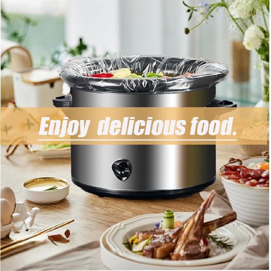 FASOZUKA Slow Cooker Liners 40×Cooking Bags Small Size Disposable Pot Liners, Fit 1QT to 3QT for Slow Cooker Cooking Trays Suitable for Oval & Round