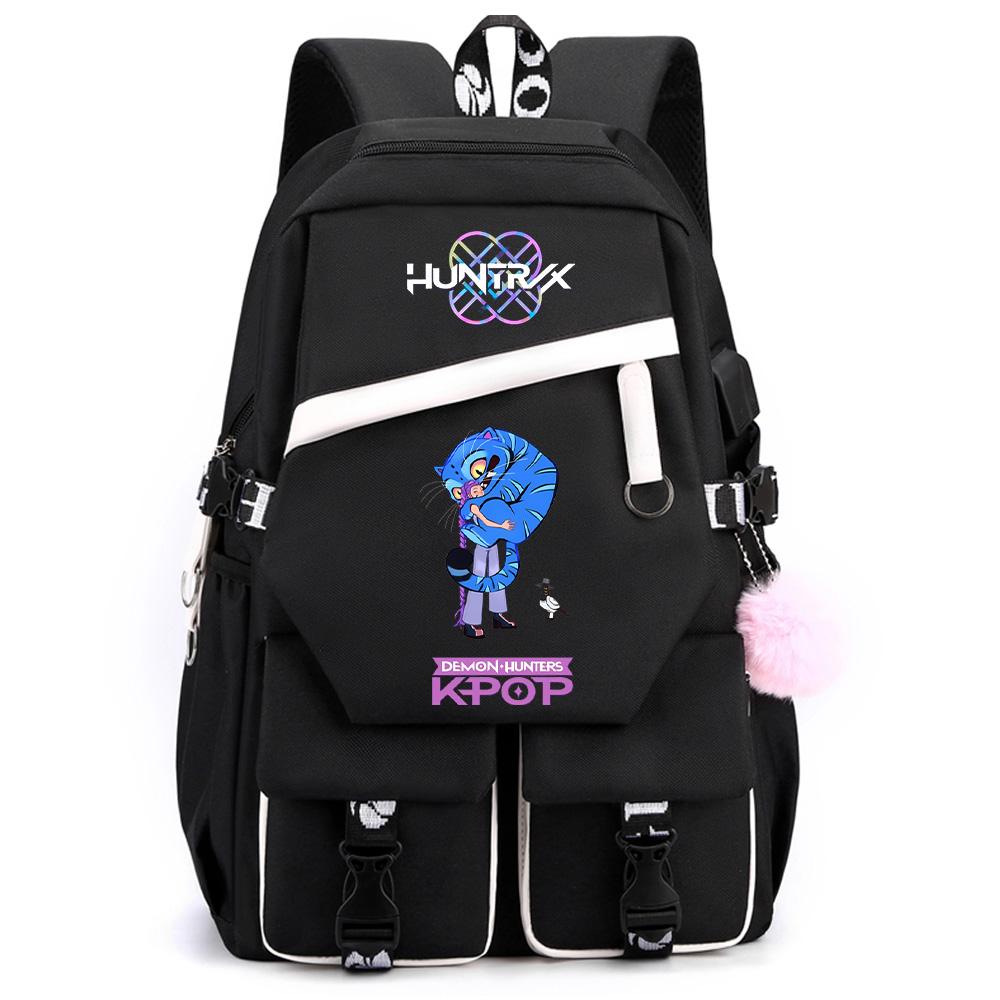 Anime K-Pop Demon Hunters Printed Large Capacity Backpack for Teenger Student Girl Boy Schoolbag Bookbag Women Waterproof Travel Bag Gift