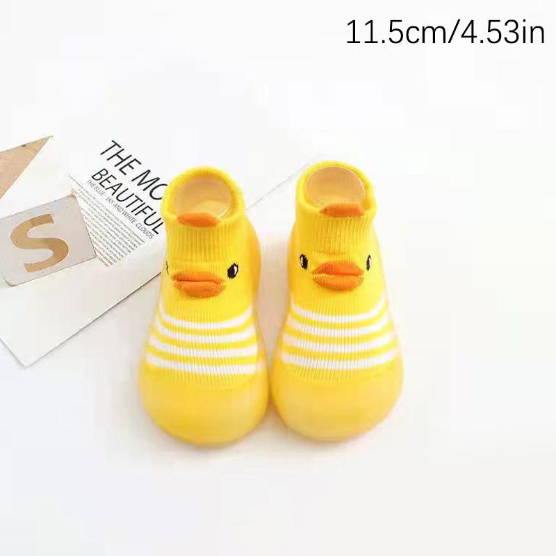Мягкая детская обувь для малышей, детские туфли, носки-тапочки, детская обувь с рисунком, нескользящая резиновая подошва, детские туфли, мягкие вязаные