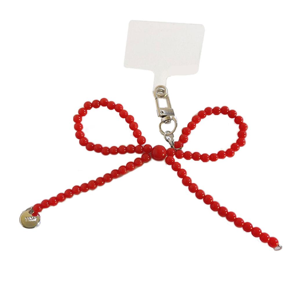 Жемчужный бисерный бантик Подвеска Подвеска Сладкий Крутой Ремешок для телефона Украшение для сумки Портативный Сладкий шнурок для девочек женщин