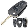 3 Buttons Car Key Fob Case Shell Flip Cover FO21 Blade Fit for Ford Focus Mk1 Mondeo Transit Connect