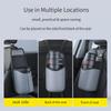 2 in 1 Car Storage Bag Wear-Resistant Pu Leather Seat Side Tissue Holder/Cup Holder Hanging Car Organizer Universal Storage Mesh