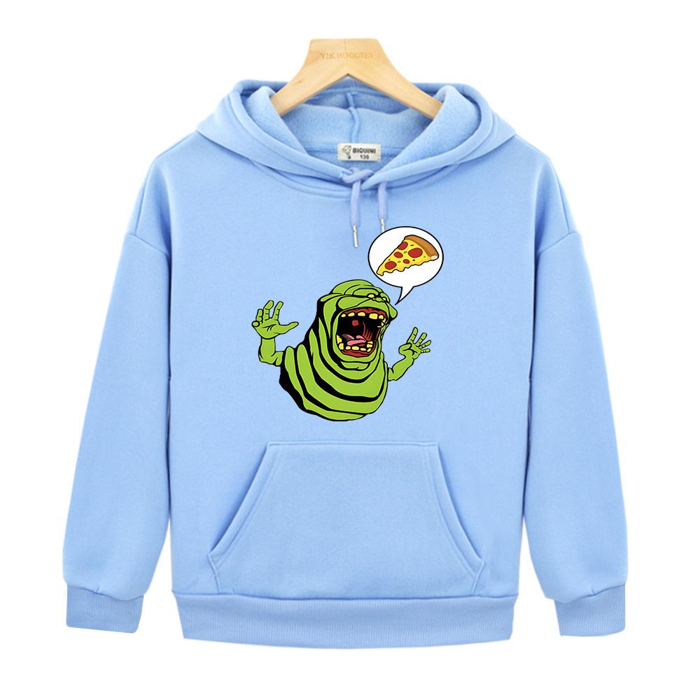 Милые толстовки с рисунком «Охотники за привидениями» в стиле аниме, толстовки с кавайными рисунками для мальчиков и девочек, уличная одежда, удобные теплые пуловеры на осень-зиму