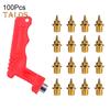 100 Pcs Track Spikes Carbon Steel Track And Cross Country Shoe Spikes with Spike Wrench for Sprinting Sports Running Shoes