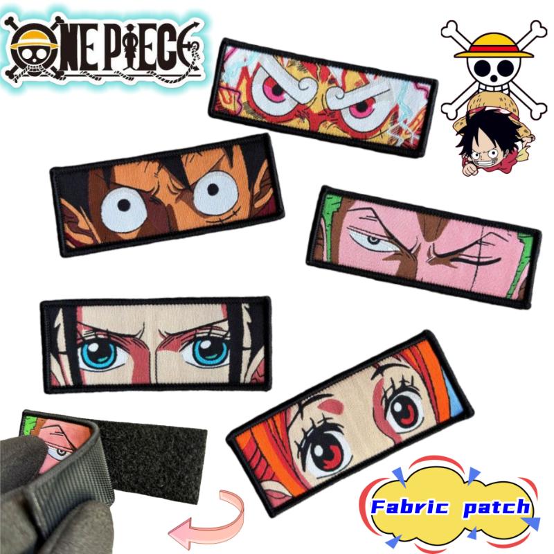 One Piece Monkey D. Luffy Roronoa Zoro Nami Two-dimensional Velcro Patch Backpack Shoes Hat Personality Decorative Fabric Patch