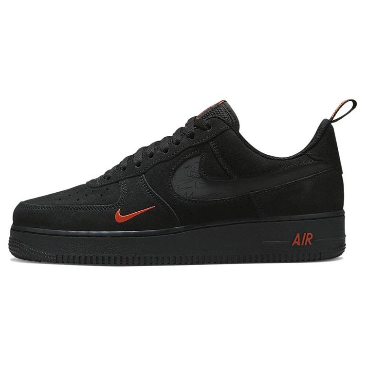 Nike Air Force 1 Low '07 LV8 'Multi-Swoosh Black Crimson' Men's DZ4514-001