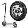 Electric Scooter Rear Tire with Wheel Hub Disc Brake Set 8.5 Inches Solid Electric Scooter Wheel