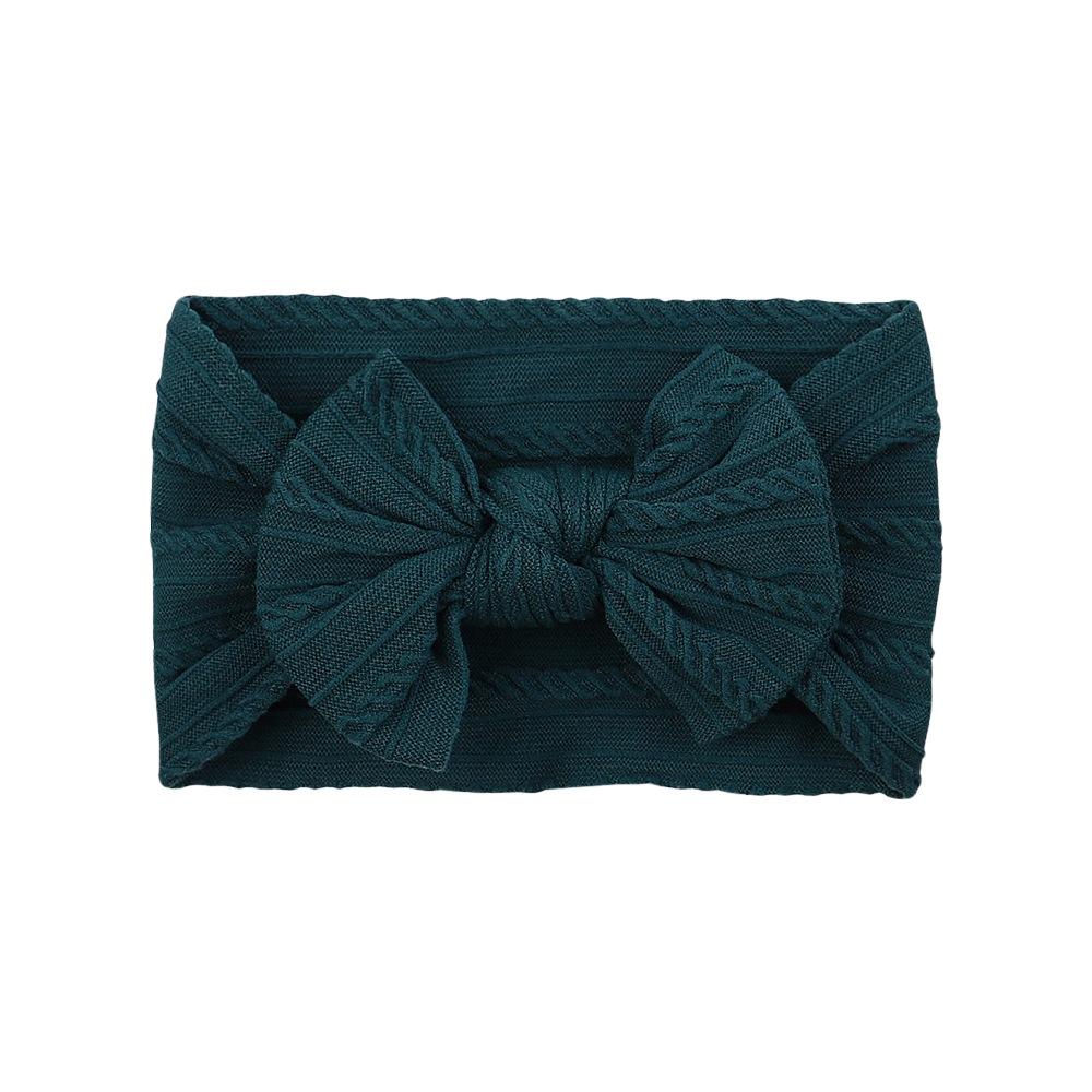 Детская повязка на голову, Эластичная повязка с широким краем и бантом