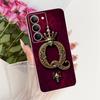 Чехол для Realme 14x 5G Индия Чехол RMX3940 Прозрачный Роскошная Корона Буквы А-Я 2D Плоский Узор Мягкий Чехол для Телефона