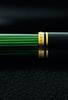 Pelikan M400 Green Stripe Fountain Medium Officially Imported Souverän Pen, Nib,