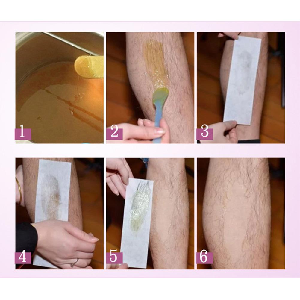 100Pcs Removal Nonwoven Body Cloth Hair Remove Wax Paper Rolls Hair Removal Epilator Wax Strip