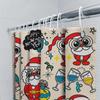 Причудливый Санта-Клаус Рождественский Набор Занавески для Душа для Домашнего Декора Украшение для Вечеринки на Новый Год Идея для Подарков