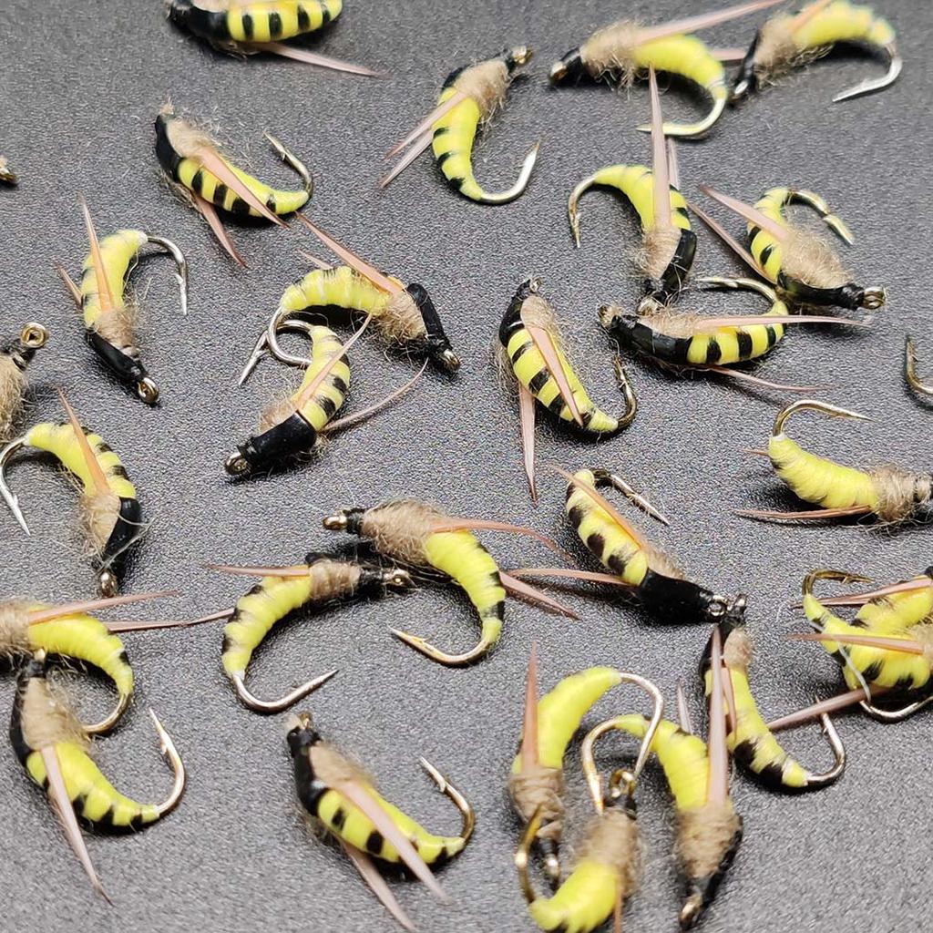 5/10 шт. нахлыстовая мушка-приманка для форели | 2 разноцветных нахлыстовых мушки | Сухие мушки, желтые и белые мотыльки-материал искусственное перо и вискоза