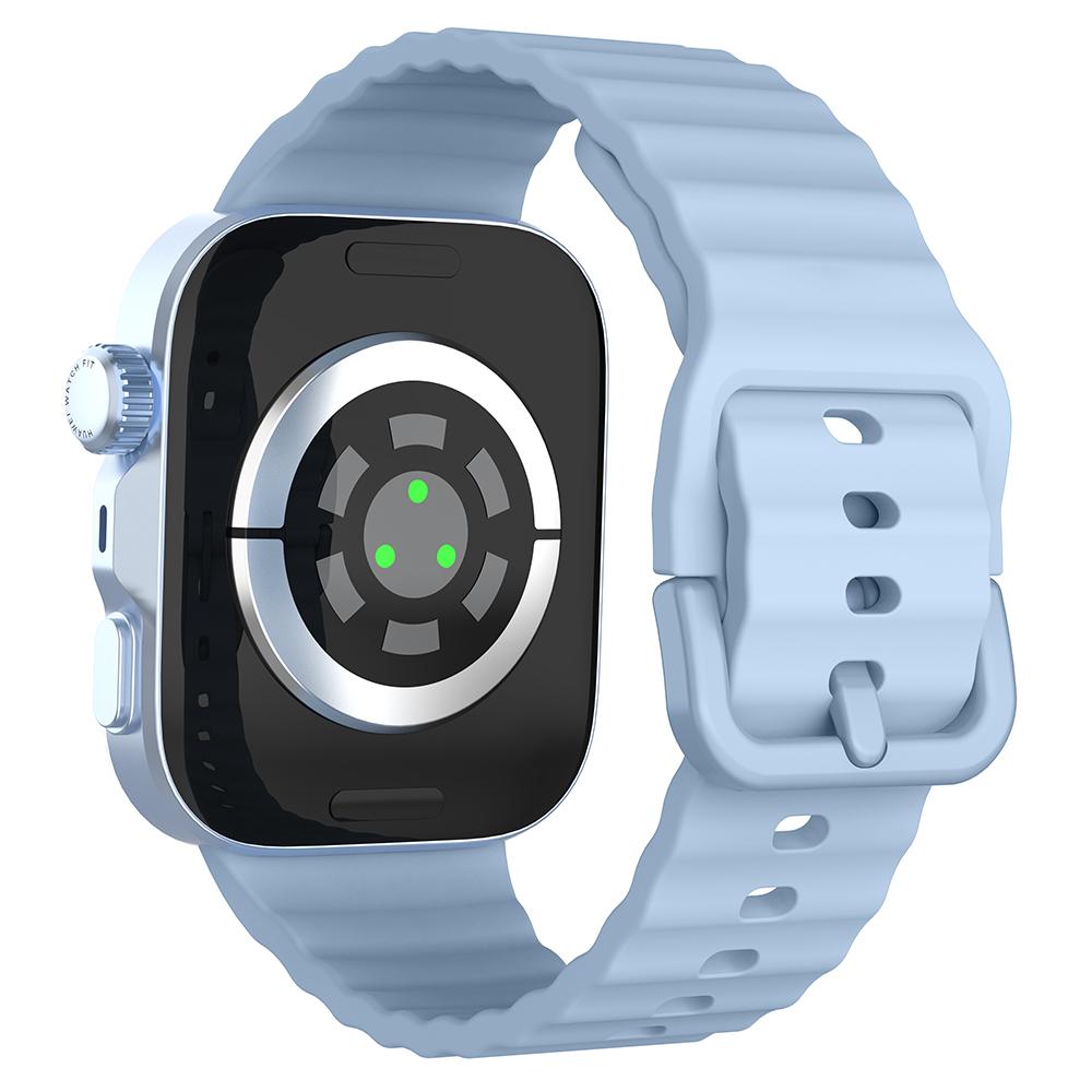 Replacement Silicone Strap for Huawei Watch Fit 3/4/4 Pro Wave Pattern Smart Watch Wrist Band