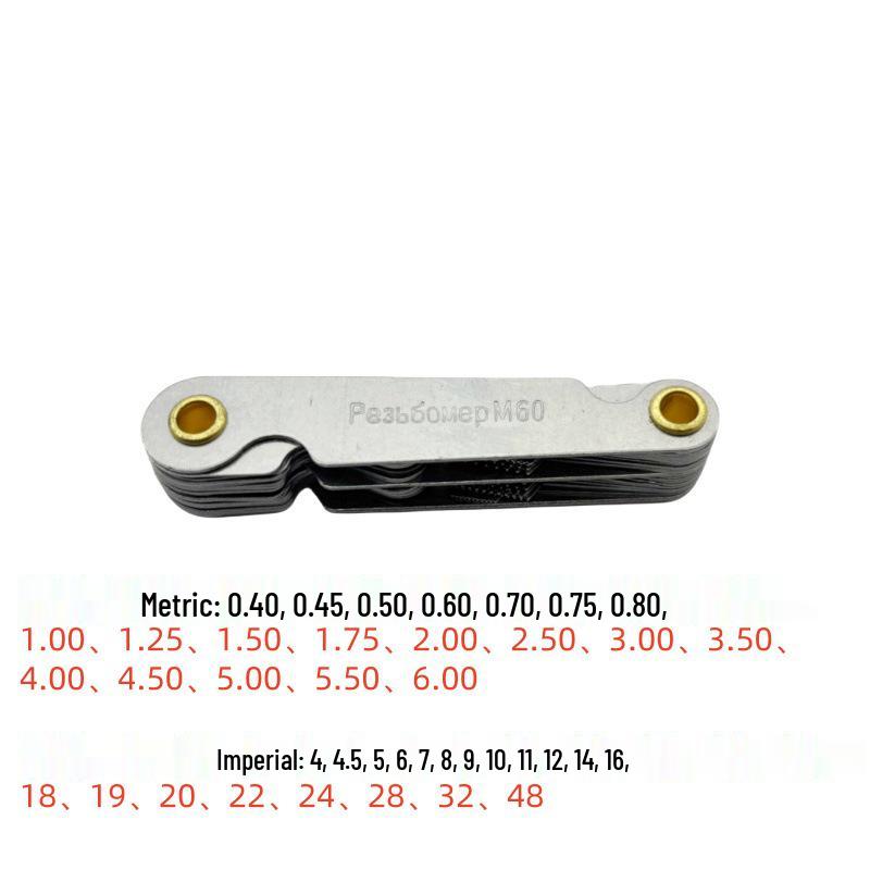 Встроенный резьбомер и шагмер: 55° Имперский, 60° Метрический