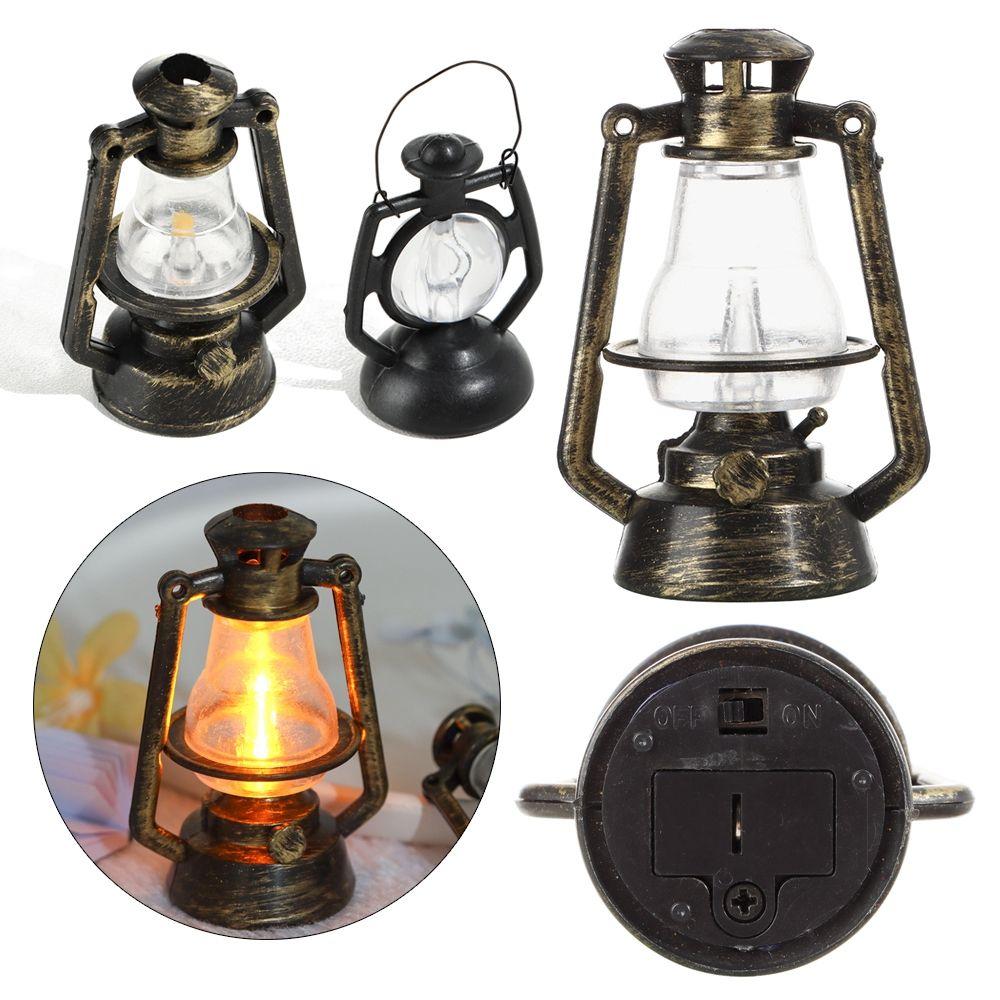 Toy Living Room Dollhouse Accessories Kitchen Scene Ornaments Kerosene Lantern Toy Doll Oil Lamp