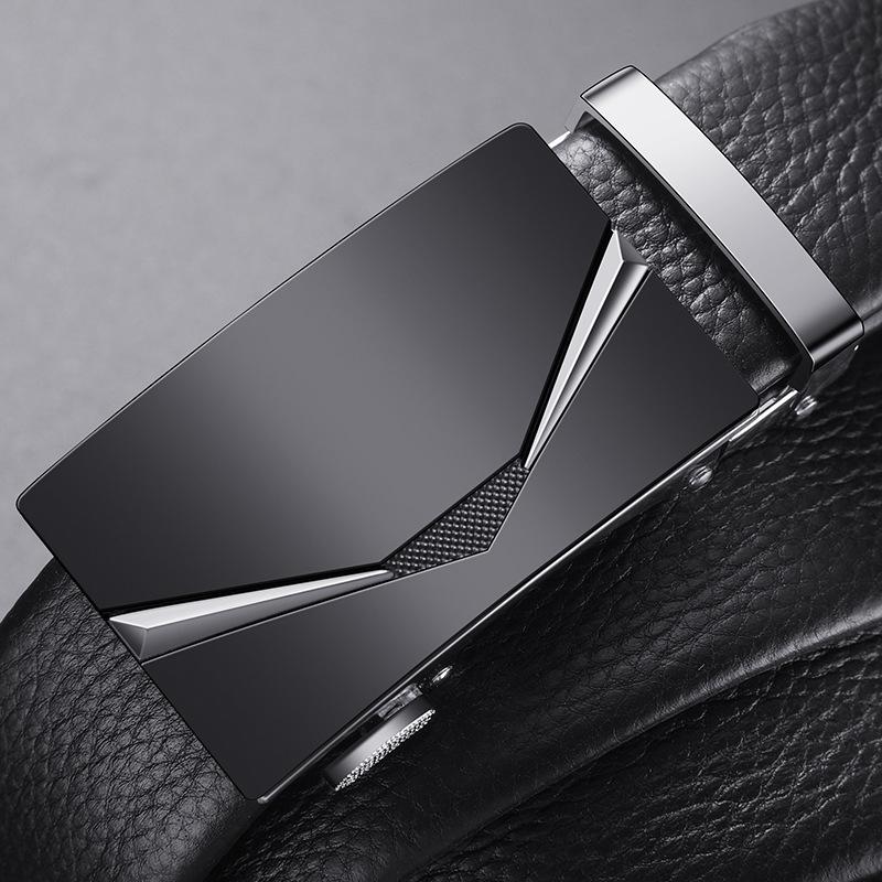 Men's Automatic Buckle Leather Belt - Business Casual Waist Belt