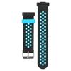 Smartwatch Strap Silicone Sweat Proof Breathable Adjustable Wrist Band for Watch Fit 2 Black and