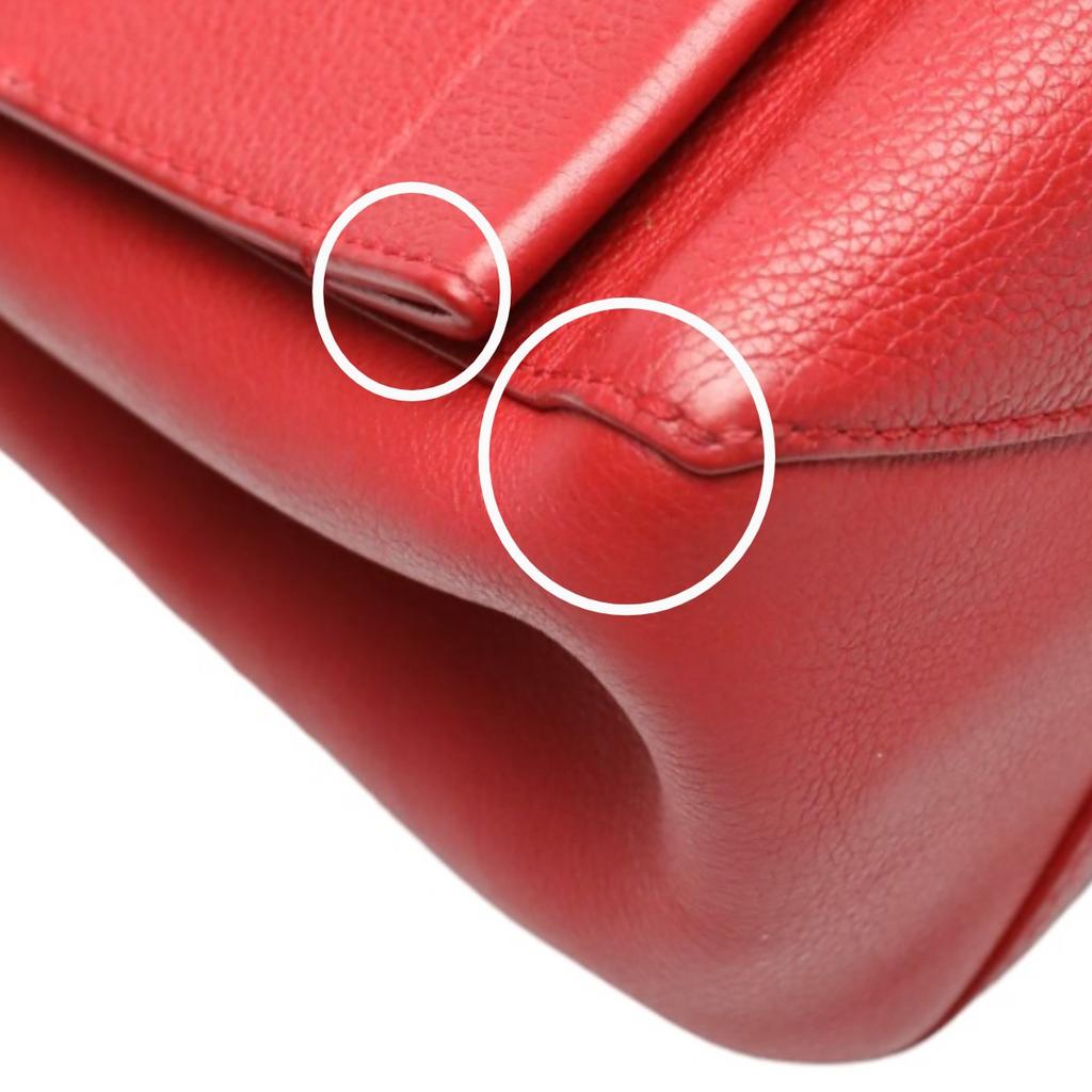 LOUIS VUITTON Calfskin Rock Me II Shoulder Bag Grain Calfskin Leather M50363 Used