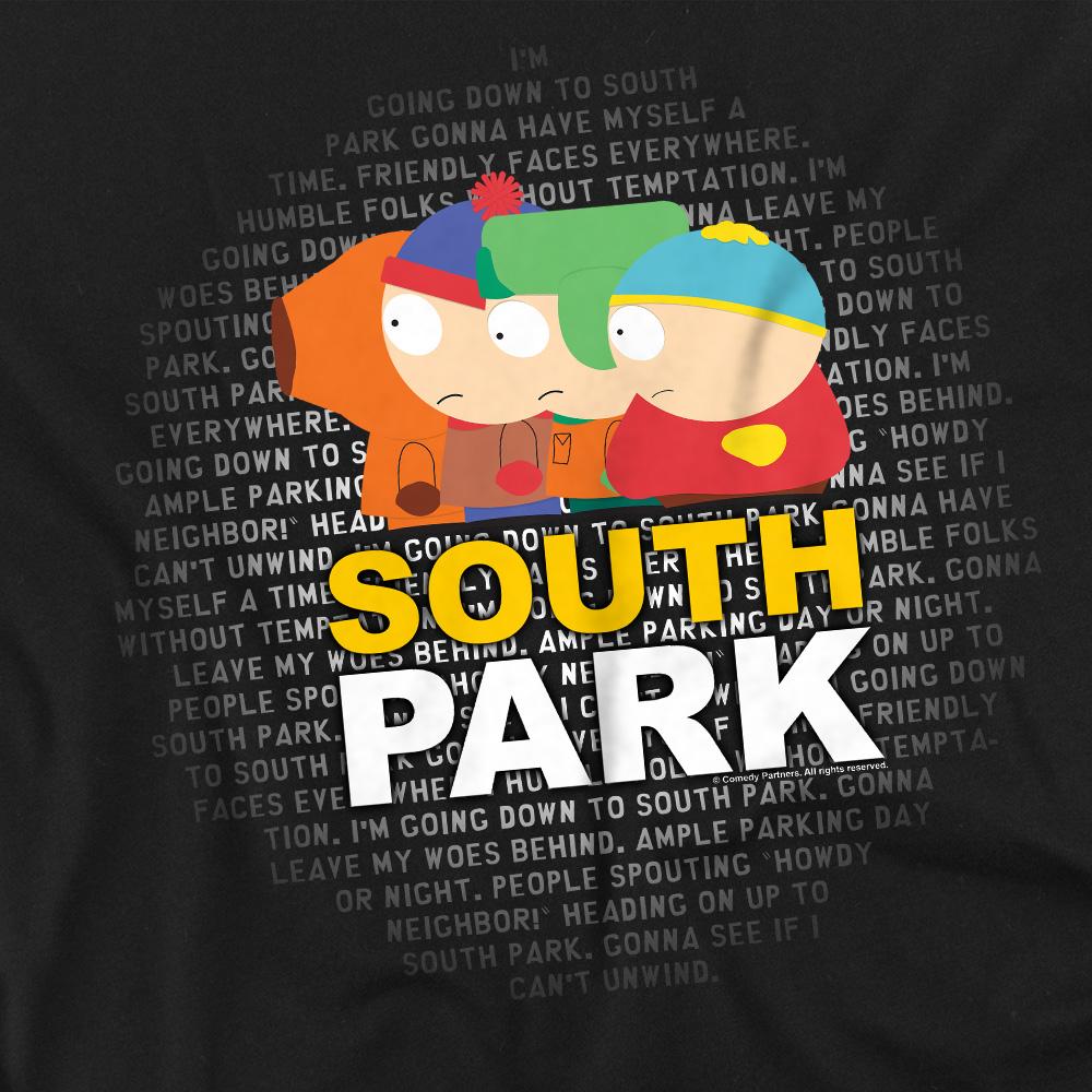 South Park Unisex Adult Lyrics T-Shirt