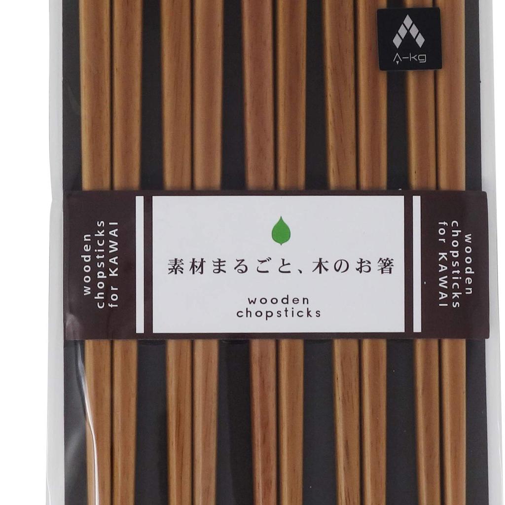 Kawai Японские палочки для еды Безопасные для мытья в посудомоечной машине Деревянный набор палочек для еды из 5 штук Оригинальный бежевый A-KG
