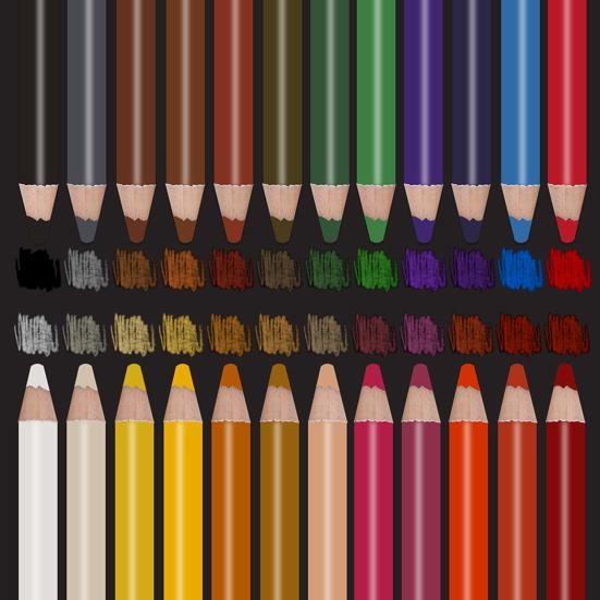 24 шт. цветные карандаши, профессиональные художественные карандаши для рисования, набор цветных карандашей для начинающих художников, школа