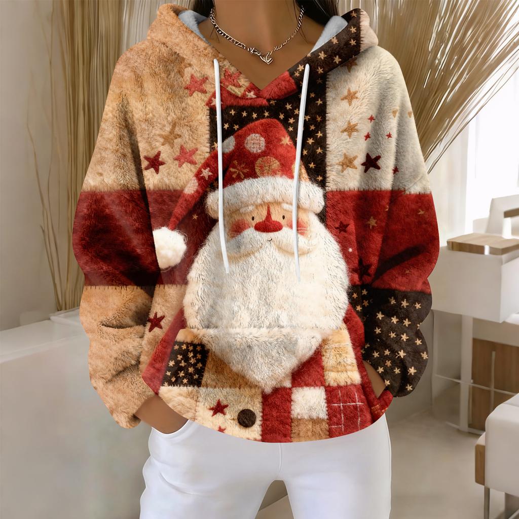 Толстовки для женщин оверсайз зимние плюшевые милые свитшоты пуловер модная осенне-зимняя одежда