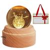 Authentic Music Box with Gift Popular Gift for and Features Crystal LED Ambient USB Projection Wooden Bedside Romantic Soothing Perfect for and Fox