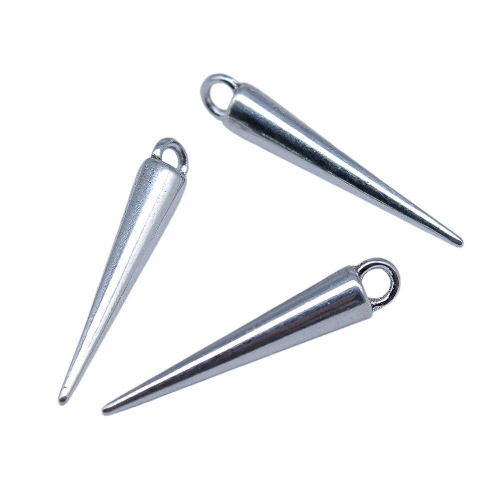 Компоненты конической подвески с обжимными концами и бусинами Женские аксессуары Популярные украшения