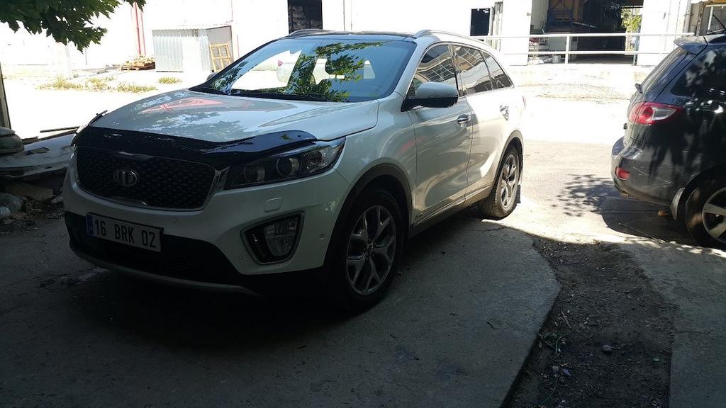 Дефлектор капота (EuroCap) для Kia Sorento III UM 2014-2020 гг