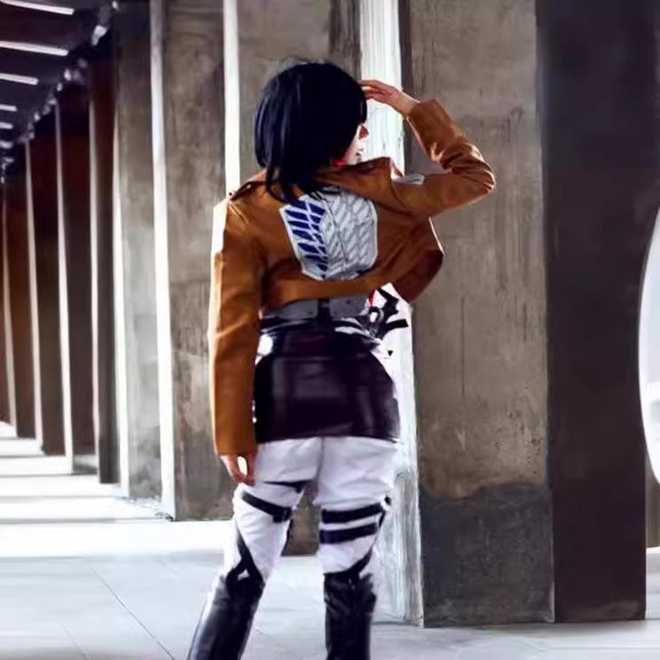 Attack On Titan Wings of Freedom Leather Jacket & Skirt Set